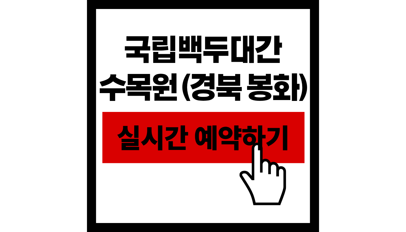 국립백두대간수목원 예약 방법 및 2026 입장료 총정리 (호랑이숲 관람 꿀팁)