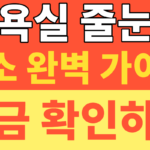 썸네일 – 욕실 줄눈 청소 완벽 가이드! 과탄산소다와 소주로 화장실 곰팡이 100% 없애는 비용 제로 비법
