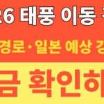 썸네일 – 2026 태풍 이동 경로와 위치｜제주 태풍 경로·일본 예상 강수량·풍속 실시간 확인법