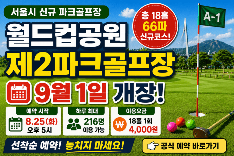 월드컵제2 파크골프장 예약 썸네일